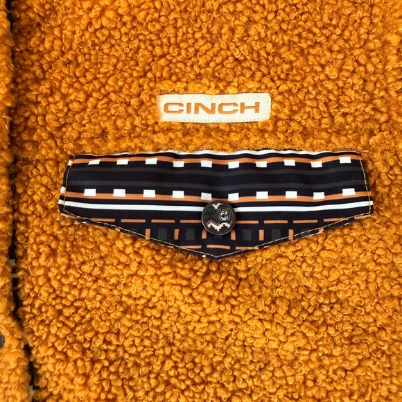 Cinch Women's Gold Polar Fleece Sherpa Pullover - Picture 4 of 7